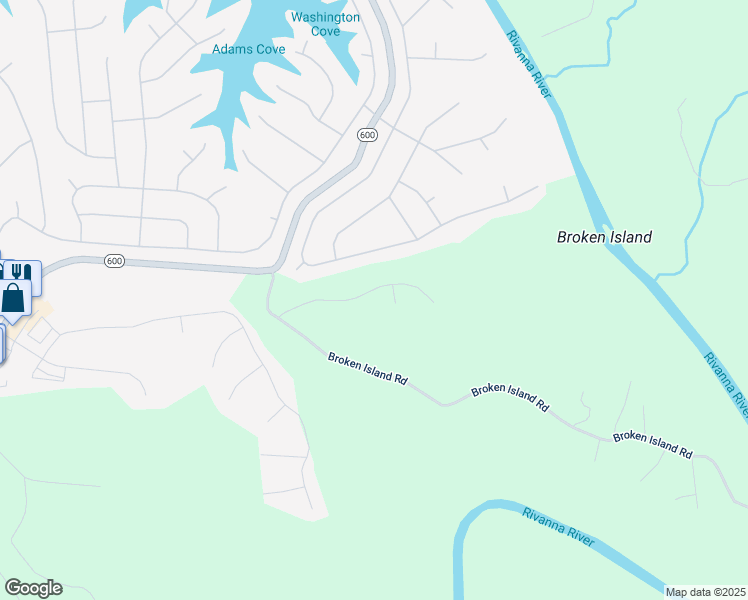 map of restaurants, bars, coffee shops, grocery stores, and more near 121 Island Hill Road in Palmyra