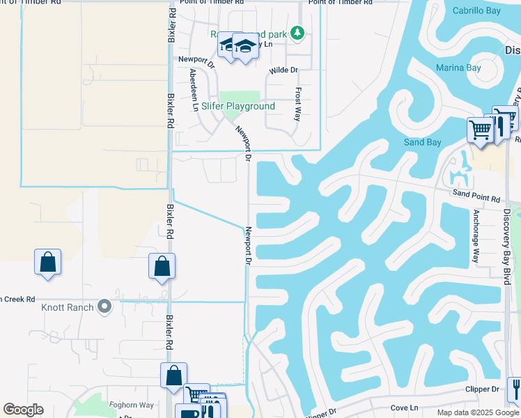 map of restaurants, bars, coffee shops, grocery stores, and more near 3974 Bolinas Place in Discovery Bay
