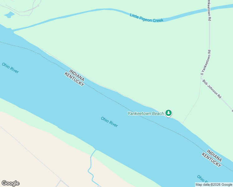 map of restaurants, bars, coffee shops, grocery stores, and more near Co Road 875 South in Newburgh