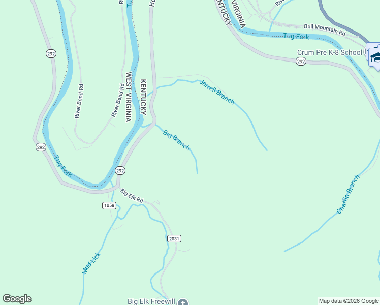 map of restaurants, bars, coffee shops, grocery stores, and more near 8125 Hode Road in Inez