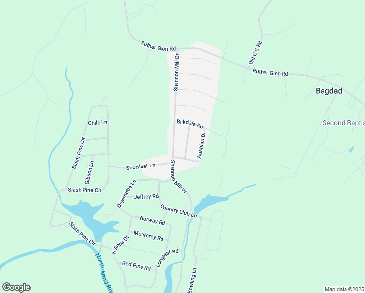 map of restaurants, bars, coffee shops, grocery stores, and more near 26274 Dogwood Drive in Ruther Glen