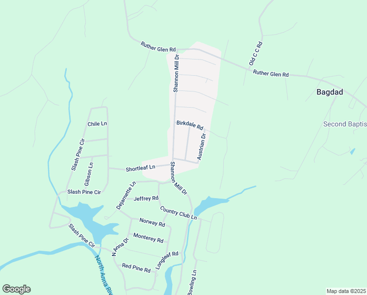 map of restaurants, bars, coffee shops, grocery stores, and more near 26274 Dogwood Drive in Ruther Glen