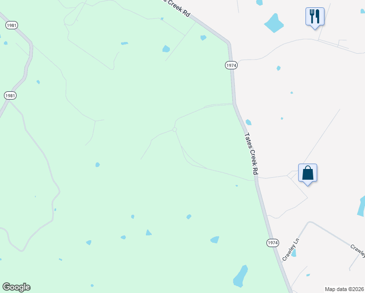map of restaurants, bars, coffee shops, grocery stores, and more near 7148-7308 Tates Creek Road in Nicholasville