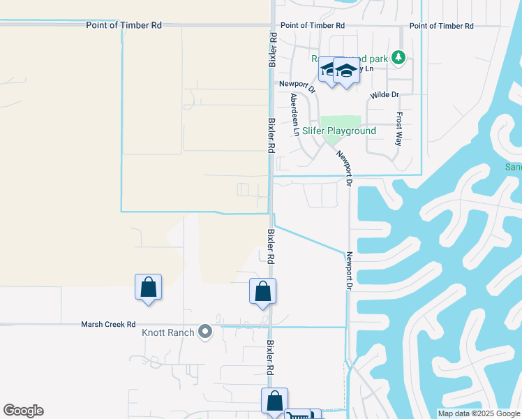 map of restaurants, bars, coffee shops, grocery stores, and more near 2582 Bixler Road in Brentwood