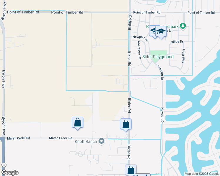 map of restaurants, bars, coffee shops, grocery stores, and more near 2582 Bixler Road in Brentwood