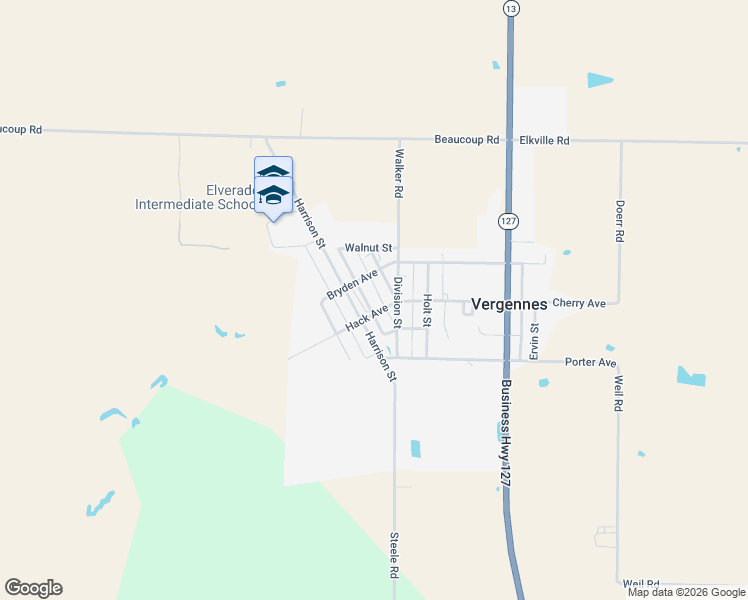 map of restaurants, bars, coffee shops, grocery stores, and more near 801 Hack Avenue in Vergennes
