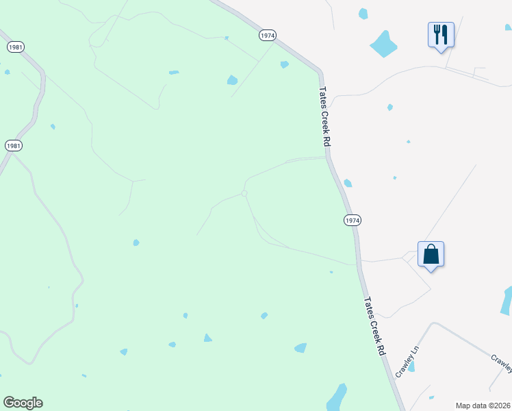 map of restaurants, bars, coffee shops, grocery stores, and more near 7148-7308 Tates Creek Road in Nicholasville