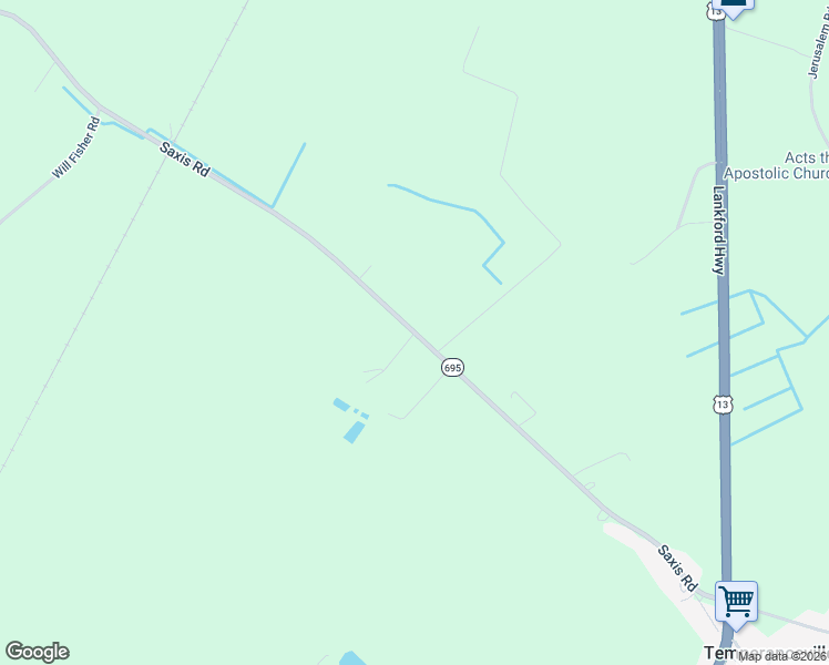 map of restaurants, bars, coffee shops, grocery stores, and more near 29350-29362 Saxis Road in Temperanceville