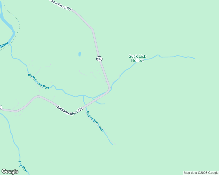 map of restaurants, bars, coffee shops, grocery stores, and more near Jackson River Road in Hot Springs