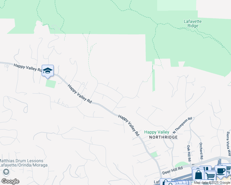 map of restaurants, bars, coffee shops, grocery stores, and more near 3731 Saint Francis Drive in Lafayette