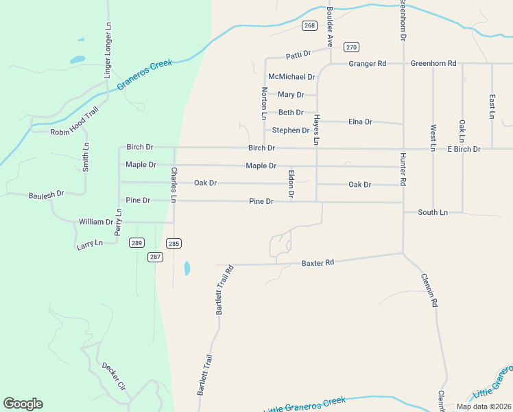 map of restaurants, bars, coffee shops, grocery stores, and more near 8155 County Road 288 in Rye