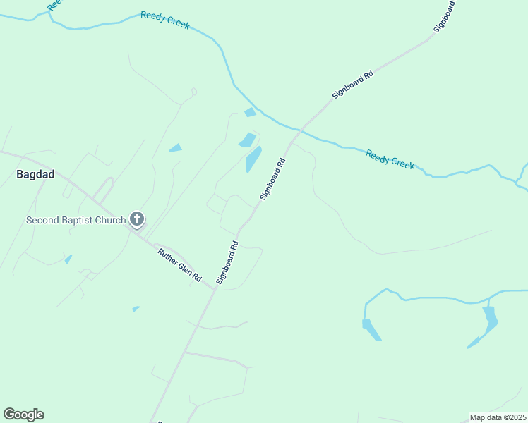 map of restaurants, bars, coffee shops, grocery stores, and more near 26219 Signboard Road in Ruther Glen