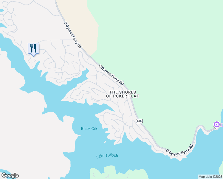 map of restaurants, bars, coffee shops, grocery stores, and more near 358 Duchess Drive in Copperopolis