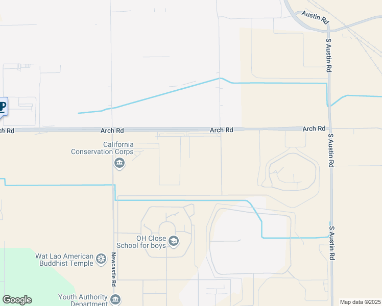 map of restaurants, bars, coffee shops, grocery stores, and more near 5250 Newcastle Road in Stockton