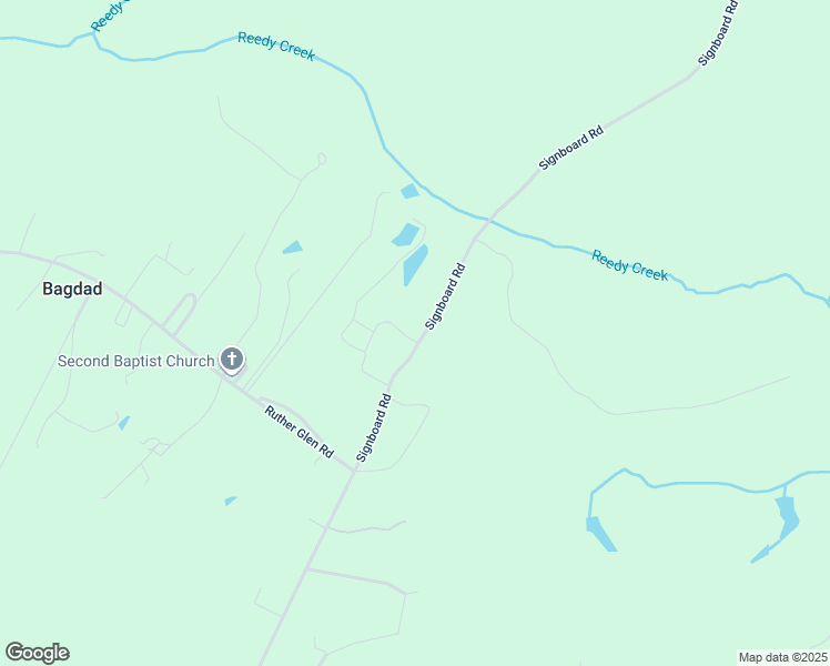 map of restaurants, bars, coffee shops, grocery stores, and more near 26228 Signboard Road in Ruther Glen