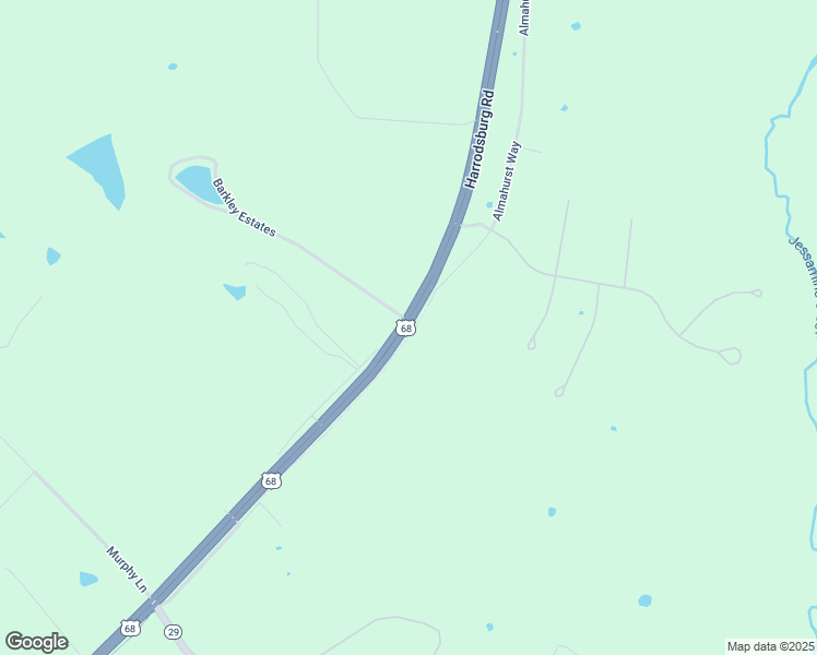 map of restaurants, bars, coffee shops, grocery stores, and more near US Route 68 in Nicholasville