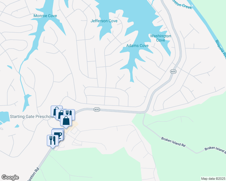 map of restaurants, bars, coffee shops, grocery stores, and more near 11 Forest Drive in Palmyra