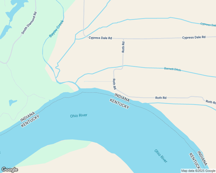 map of restaurants, bars, coffee shops, grocery stores, and more near 8601-9099 Shore Road in Evansville