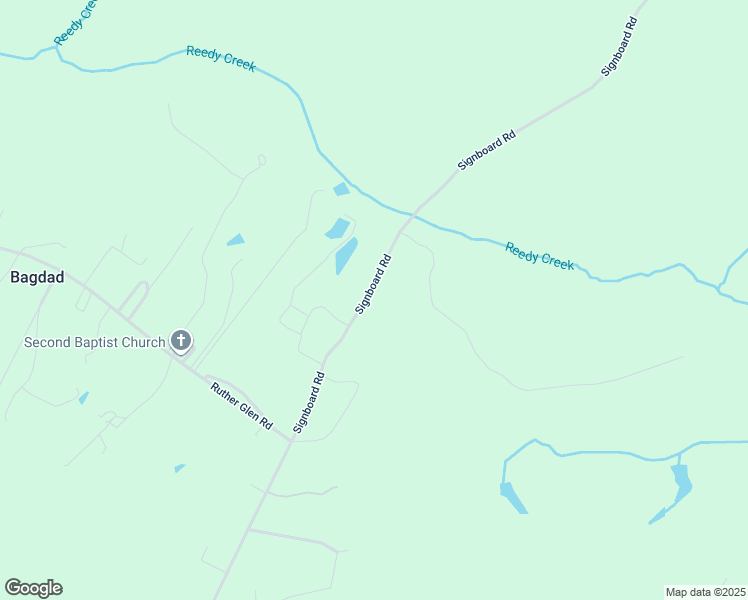 map of restaurants, bars, coffee shops, grocery stores, and more near 26189 Signboard Road in Ruther Glen