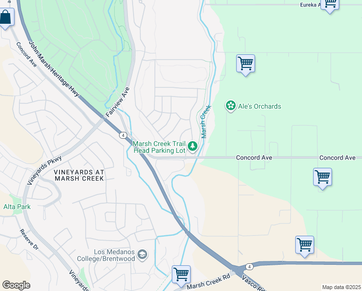 map of restaurants, bars, coffee shops, grocery stores, and more near 1007 Centennial Drive in Brentwood