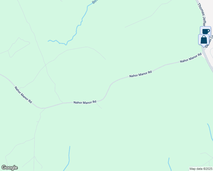 map of restaurants, bars, coffee shops, grocery stores, and more near 840 Nahor Manor Road in Palmyra