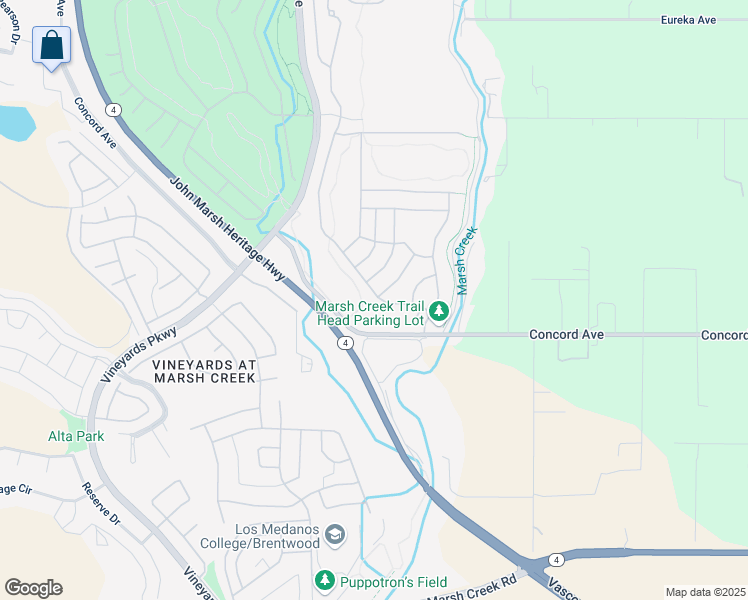 map of restaurants, bars, coffee shops, grocery stores, and more near 989 Centennial Drive in Brentwood