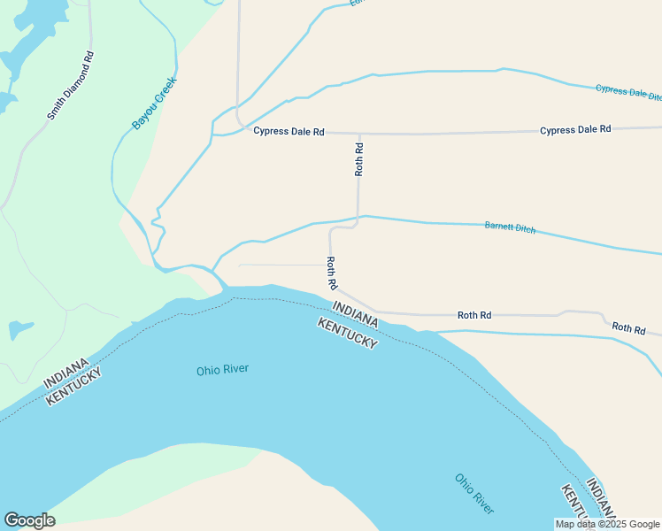 map of restaurants, bars, coffee shops, grocery stores, and more near 8601 Shore Road in Evansville