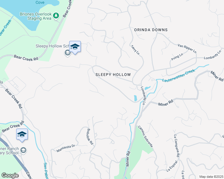 map of restaurants, bars, coffee shops, grocery stores, and more near 41 Sleepy Hollow Lane in Orinda