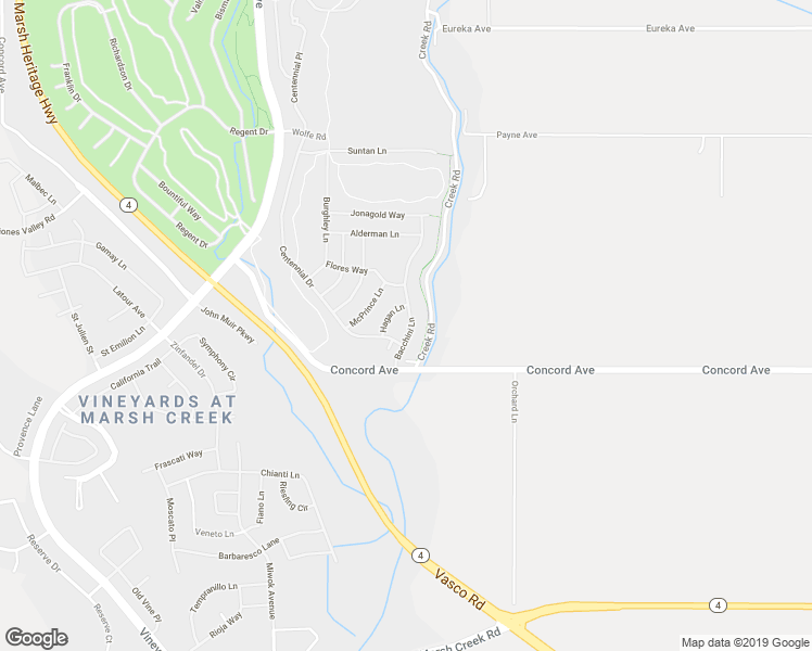 map of restaurants, bars, coffee shops, grocery stores, and more near 1182 Bacchini Lane in Brentwood