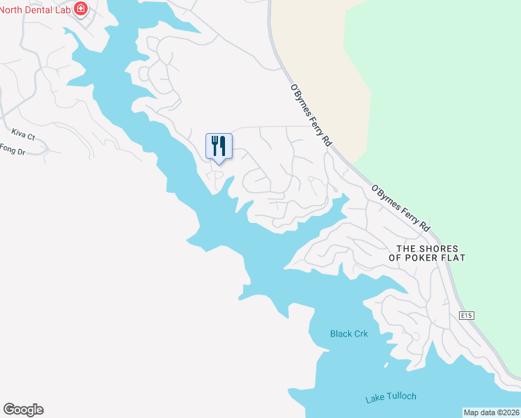 map of restaurants, bars, coffee shops, grocery stores, and more near 434 Lakeview Road in Copperopolis