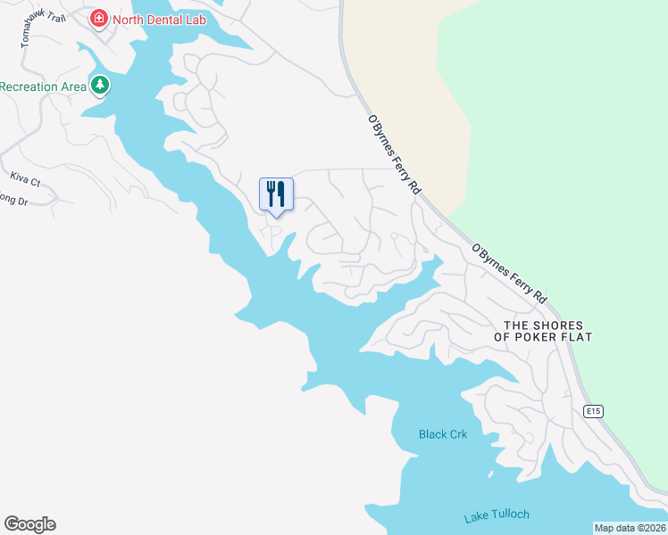 map of restaurants, bars, coffee shops, grocery stores, and more near 434 Lakeview Road in Copperopolis