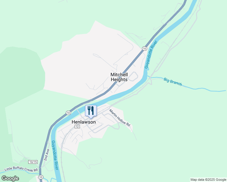 map of restaurants, bars, coffee shops, grocery stores, and more near 101-299 Central Ave in Logan