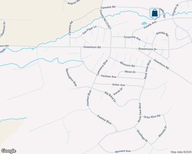 map of restaurants, bars, coffee shops, grocery stores, and more near County Road CC610 in Colorado City
