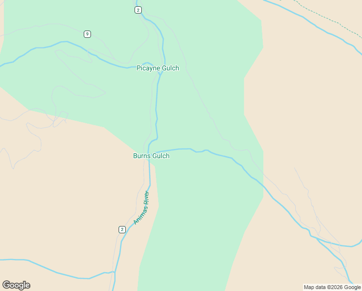 map of restaurants, bars, coffee shops, grocery stores, and more near in Animas Forks