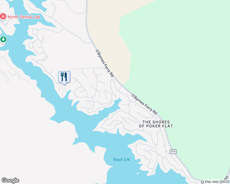 map of restaurants, bars, coffee shops, grocery stores, and more near 115 Thomson Lane in Copperopolis