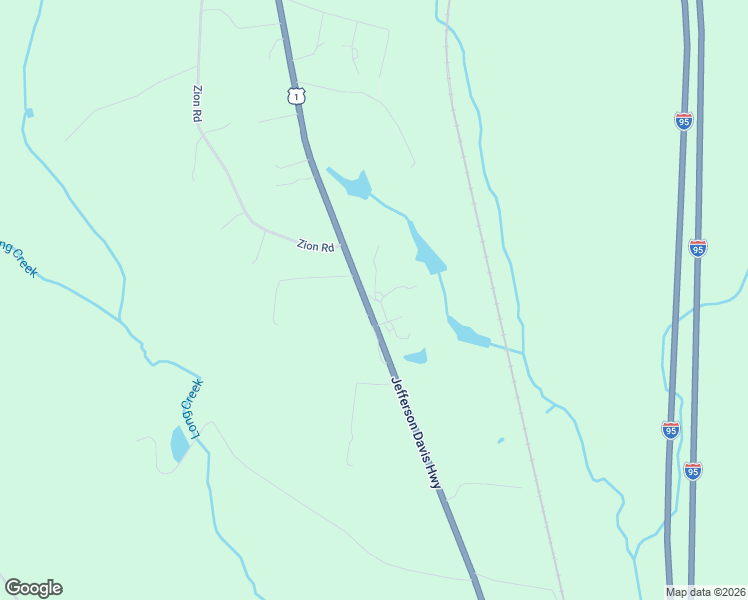 map of restaurants, bars, coffee shops, grocery stores, and more near Jefferson Davis Highway in Caroline County