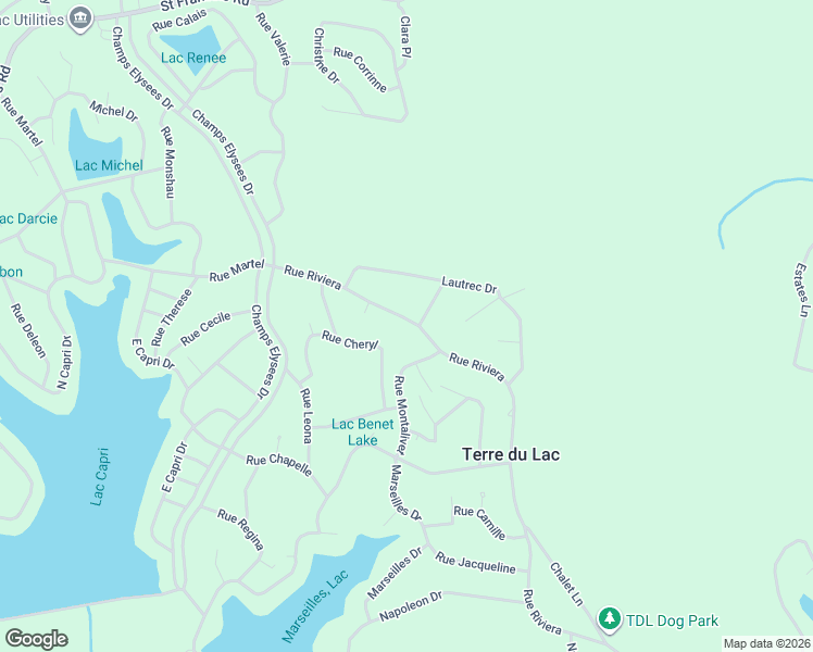 map of restaurants, bars, coffee shops, grocery stores, and more near 1552 Rue Riviera in Bonne Terre