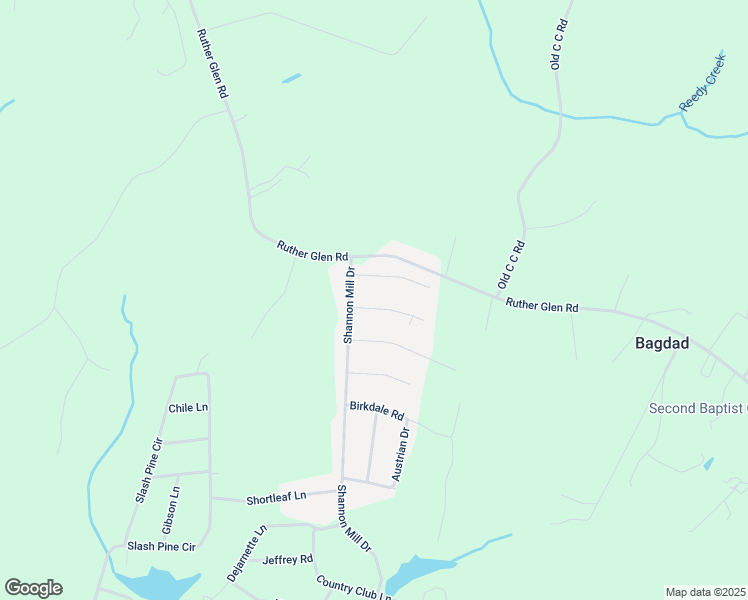 map of restaurants, bars, coffee shops, grocery stores, and more near 12205 Bunya Lane in Ruther Glen