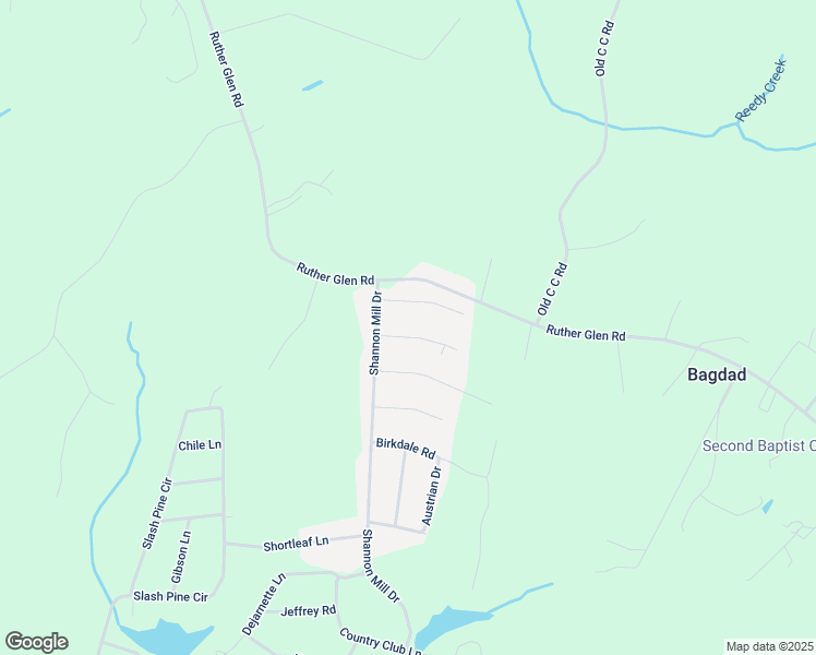 map of restaurants, bars, coffee shops, grocery stores, and more near 12205 Bunya Lane in Ruther Glen