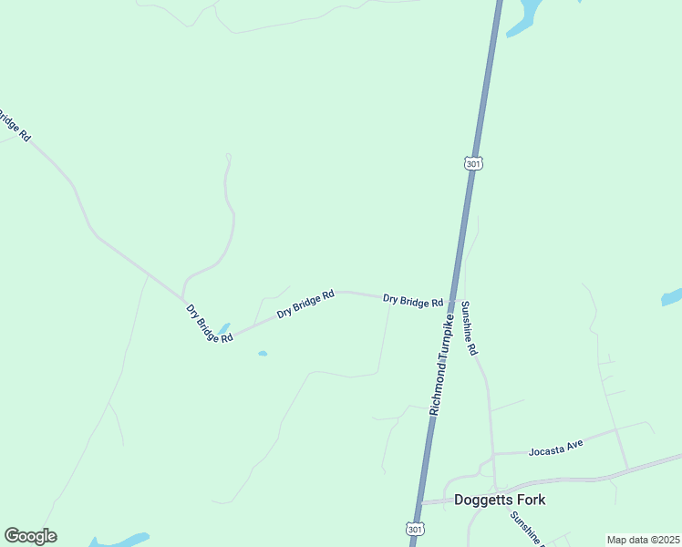 map of restaurants, bars, coffee shops, grocery stores, and more near 17009 Dry Bridge Road in Ruther Glen
