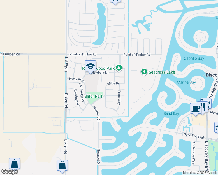 map of restaurants, bars, coffee shops, grocery stores, and more near 111 Tennyson Court in Discovery Bay