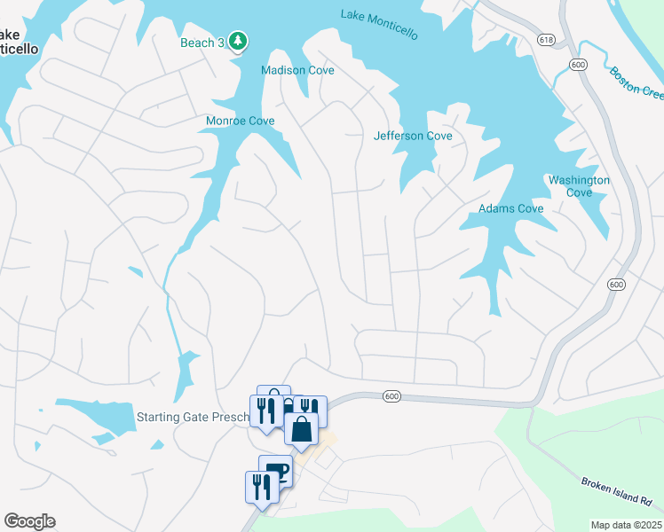 map of restaurants, bars, coffee shops, grocery stores, and more near 19 Wildwood Drive in Wilmington