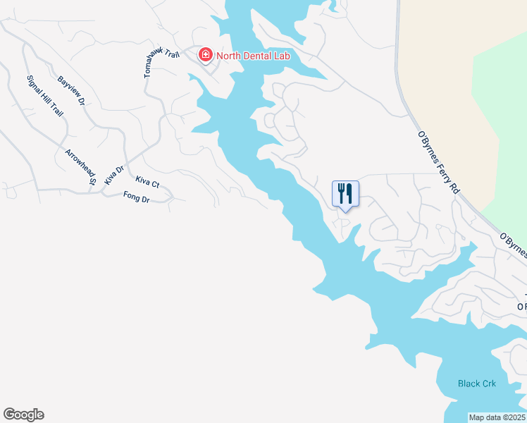 map of restaurants, bars, coffee shops, grocery stores, and more near 5088 Lakeshore Drive in Copperopolis