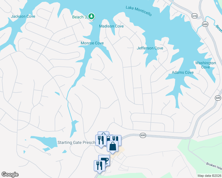 map of restaurants, bars, coffee shops, grocery stores, and more near 37 Dogleg Road in Palmyra