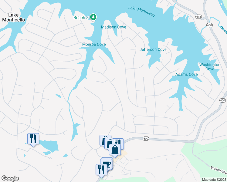 map of restaurants, bars, coffee shops, grocery stores, and more near 32 Dogleg Road in Palmyra