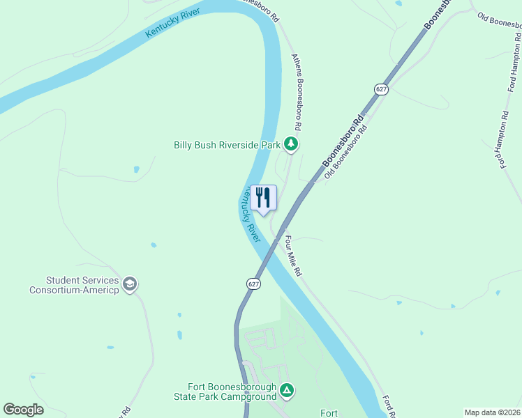 map of restaurants, bars, coffee shops, grocery stores, and more near 295 Athens Boonesboro Road in Winchester