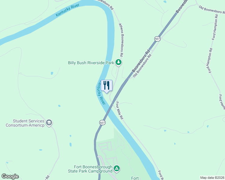 map of restaurants, bars, coffee shops, grocery stores, and more near 295 Athens Boonesboro Road in Winchester