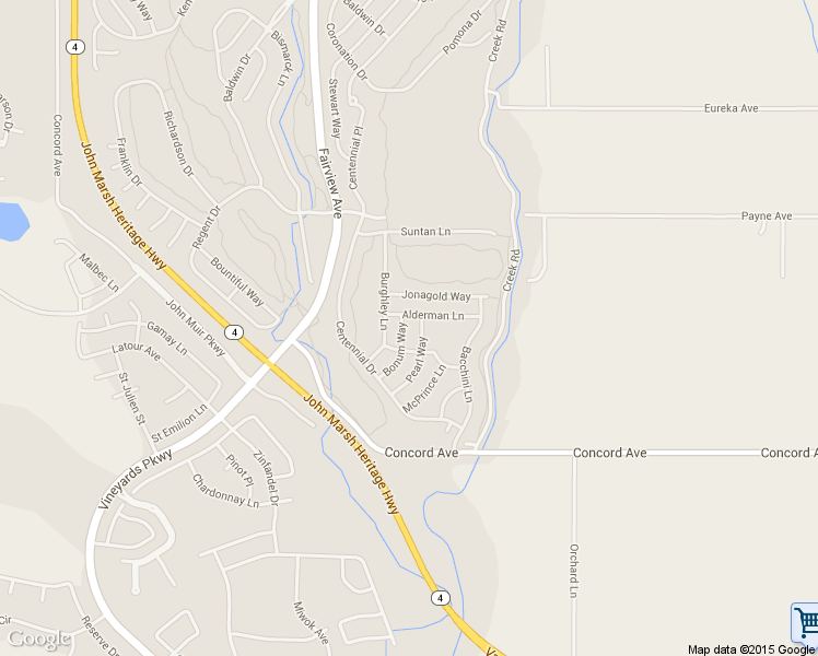 map of restaurants, bars, coffee shops, grocery stores, and more near 1318 Bonum Way in Brentwood