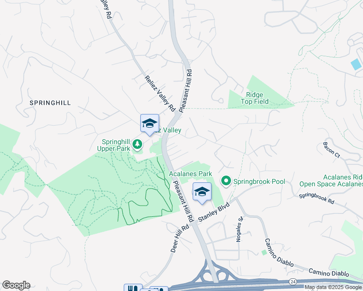 map of restaurants, bars, coffee shops, grocery stores, and more near 3243 Quandt Road in Lafayette