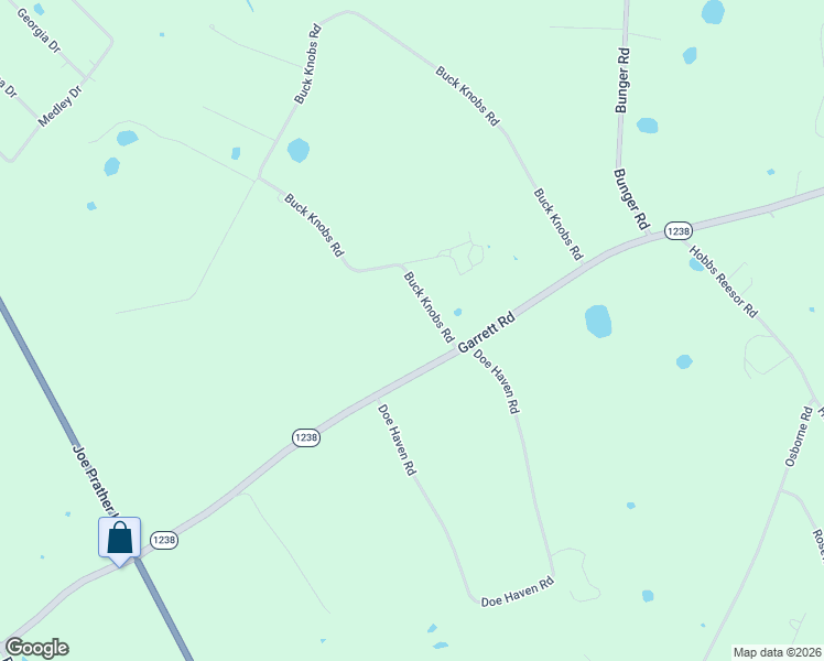 map of restaurants, bars, coffee shops, grocery stores, and more near 1715 Buck Knobs Road in Ekron